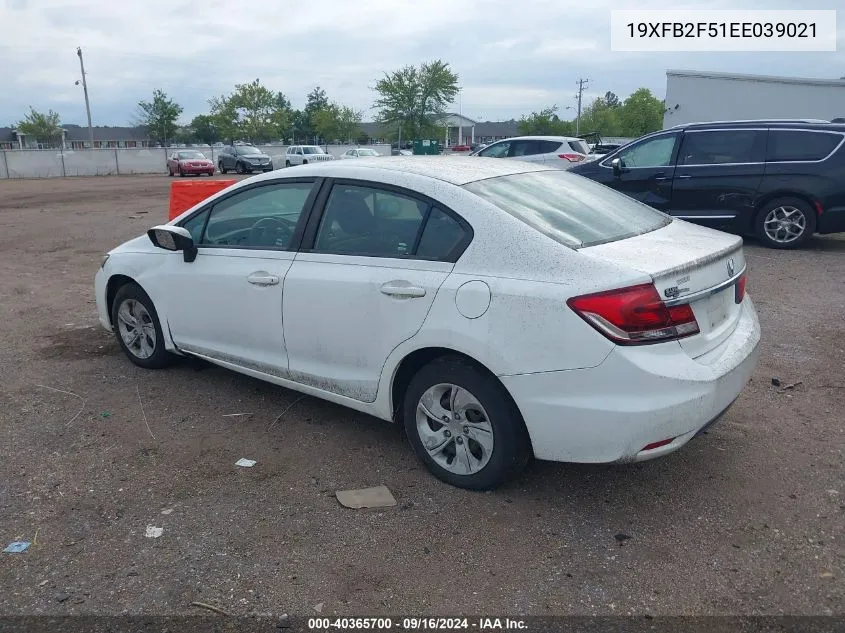 19XFB2F51EE039021 2014 Honda Civic Lx