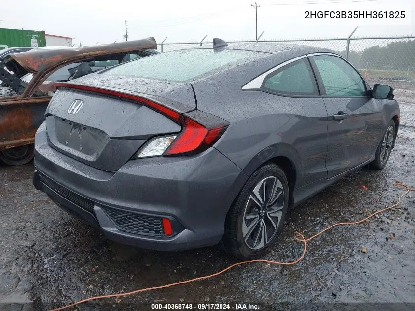 2017 Honda Civic Ex-T VIN: 2HGFC3B35HH361825 Lot: 40368748