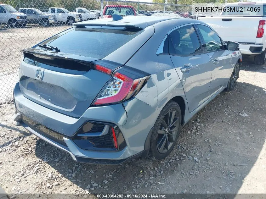 SHHFK7H63MU214069 2021 Honda Civic Ex