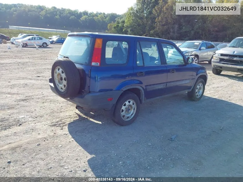 1997 Honda Cr-V Lx VIN: JHLRD1841VC032649 Lot: 40338143