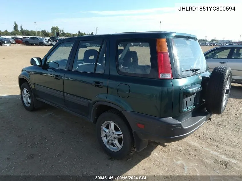 JHLRD1851YC800594 2000 Honda Cr-V Ex