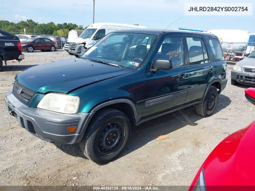 JHLRD2842YS002754 2000 Honda Cr-V Lx