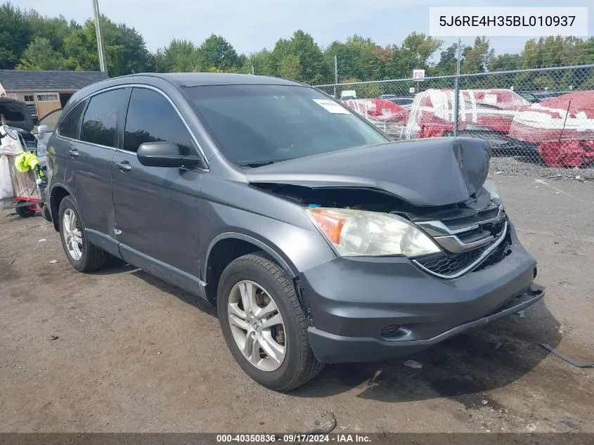 5J6RE4H35BL010937 2011 Honda Cr-V Lx