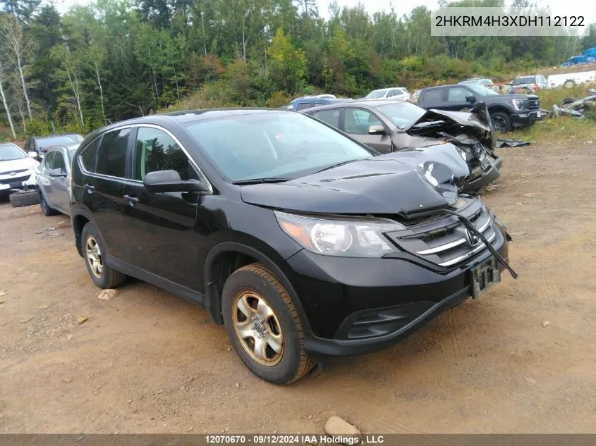 2013 Honda Cr-V VIN: 2HKRM4H3XDH112122 Lot: 12070670