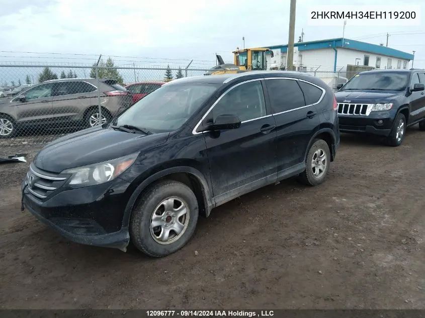 2014 Honda Cr-V VIN: 2HKRM4H34EH119200 Lot: 12096777