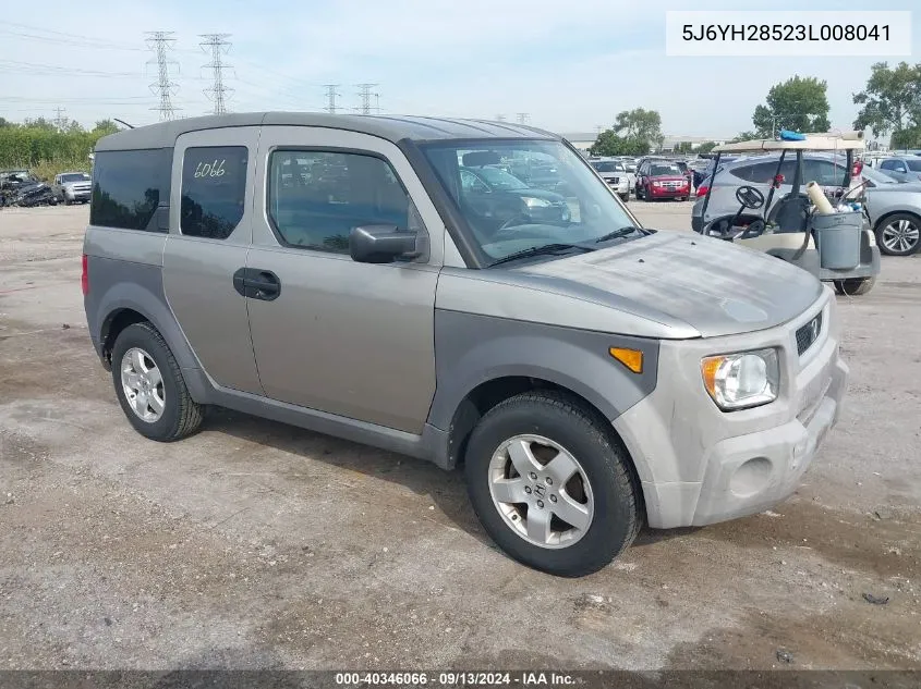 2003 Honda Element Ex VIN: 5J6YH28523L008041 Lot: 40346066