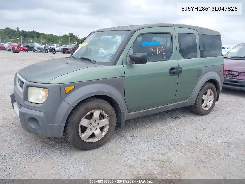 5J6YH28613L047826 2003 Honda Element Ex