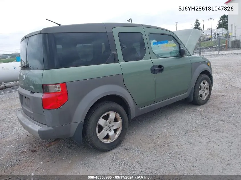 5J6YH28613L047826 2003 Honda Element Ex