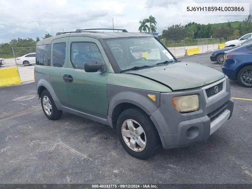 5J6YH18594L003866 2004 Honda Element Ex