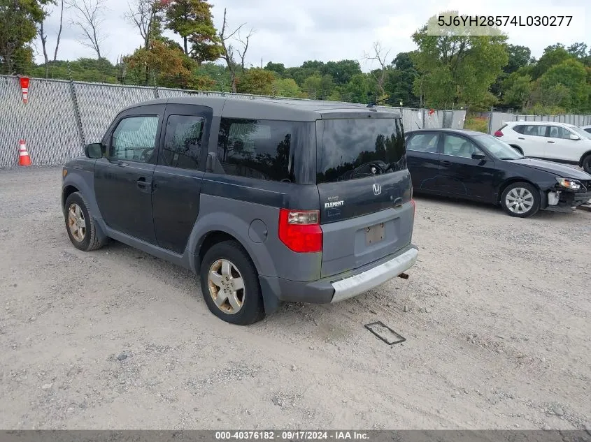 2004 Honda Element Ex VIN: 5J6YH28574L030277 Lot: 40376182