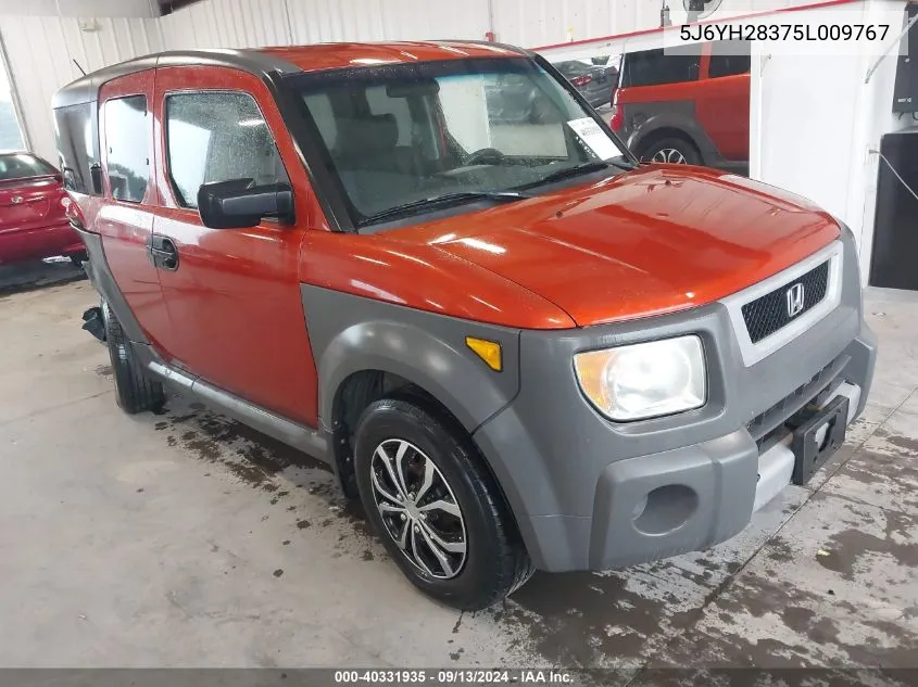 2005 Honda Element Lx VIN: 5J6YH28375L009767 Lot: 40331935