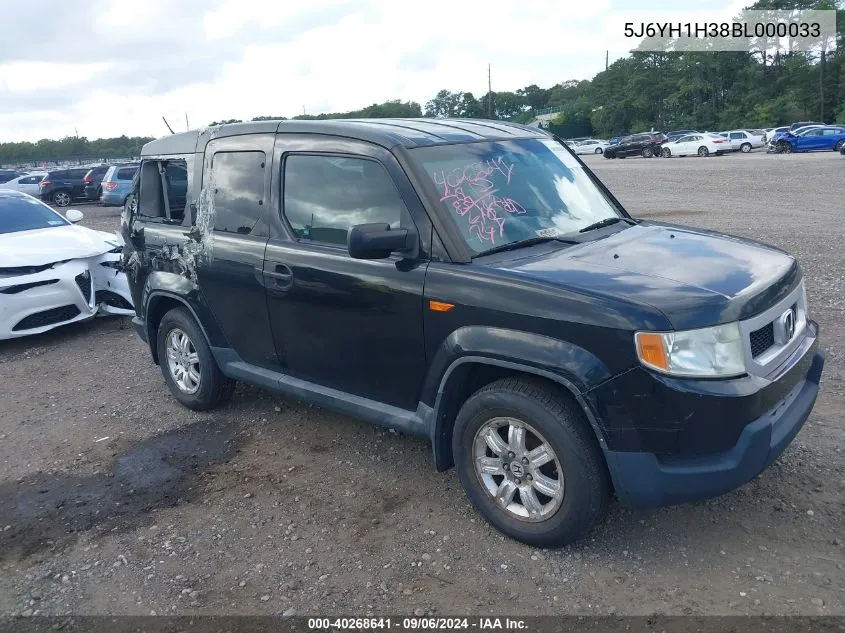 2011 Honda Element Lx VIN: 5J6YH1H38BL000033 Lot: 40268641