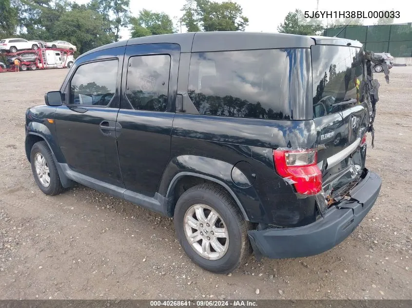 2011 Honda Element Lx VIN: 5J6YH1H38BL000033 Lot: 40268641