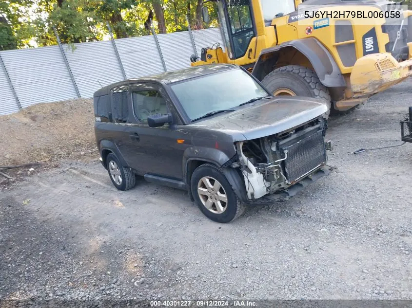 2011 Honda Element Ex VIN: 5J6YH2H79BL006058 Lot: 40301227