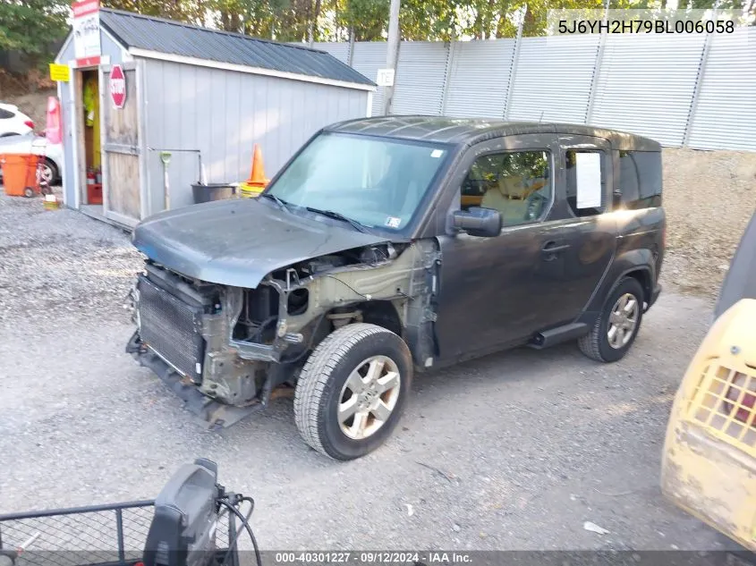 2011 Honda Element Ex VIN: 5J6YH2H79BL006058 Lot: 40301227