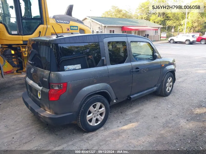 2011 Honda Element Ex VIN: 5J6YH2H79BL006058 Lot: 40301227