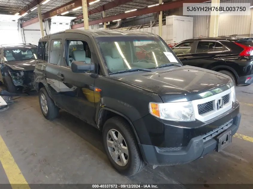 2011 Honda Element Ex VIN: 5J6YH2H76BL003750 Lot: 40337572