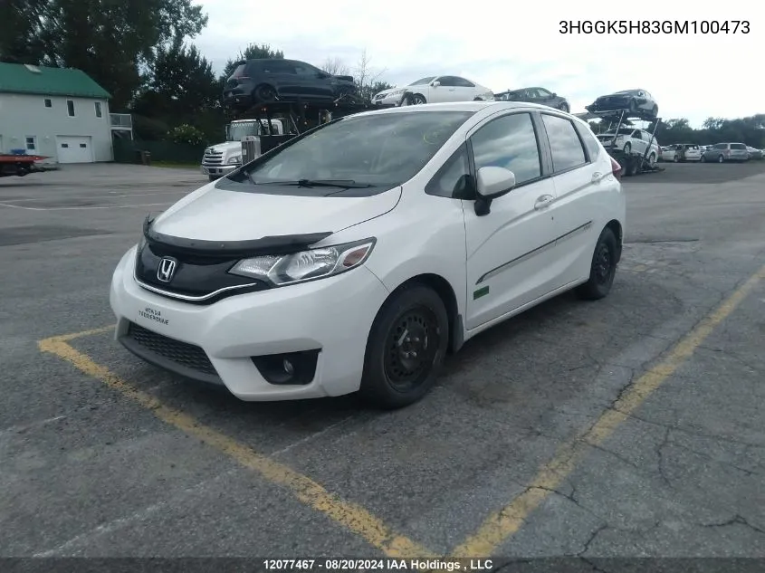 3HGGK5H83GM100473 2016 Honda Fit Ex/Exl