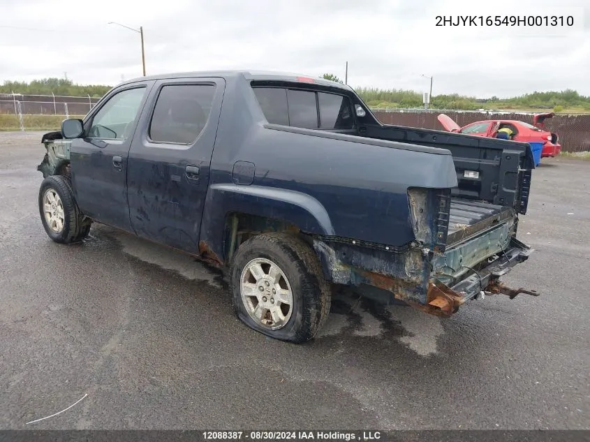 2HJYK16549H001310 2009 Honda Ridgeline