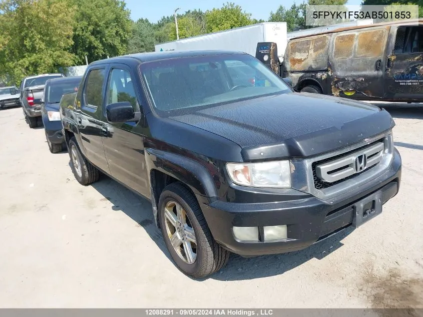 5FPYK1F53AB501853 2010 Honda Ridgeline