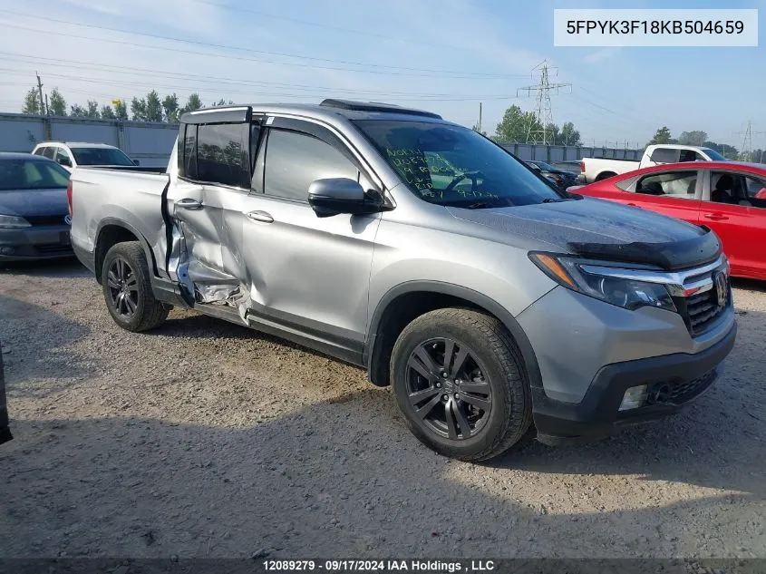 5FPYK3F18KB504659 2019 Honda Ridgeline