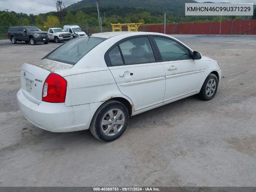 2009 Hyundai Accent Gls VIN: KMHCN46C99U371229 Lot: 40369753