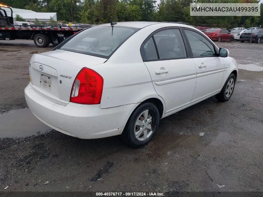 2010 Hyundai Accent Gls VIN: KMHCN4AC3AU499395 Lot: 40376717