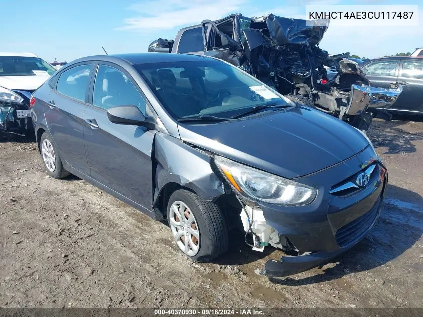 KMHCT4AE3CU117487 2012 Hyundai Accent Gls