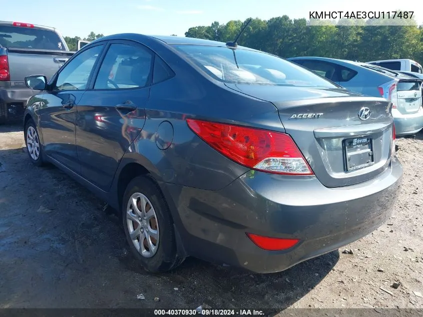 KMHCT4AE3CU117487 2012 Hyundai Accent Gls