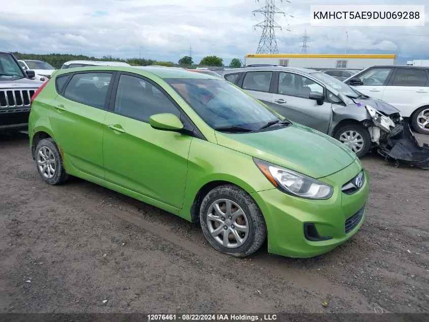 2013 Hyundai Accent Gls/Gs VIN: KMHCT5AE9DU069288 Lot: 12076461