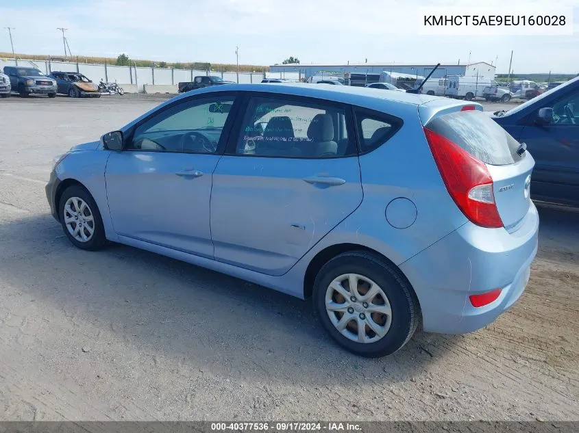 KMHCT5AE9EU160028 2014 Hyundai Accent Gs