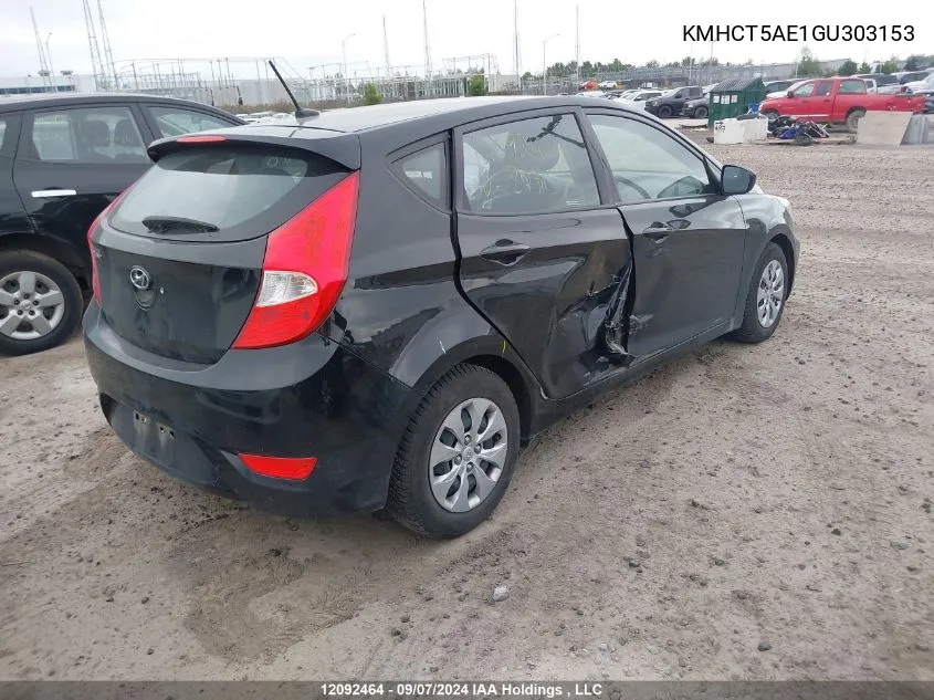 KMHCT5AE1GU303153 2016 Hyundai Accent Gl