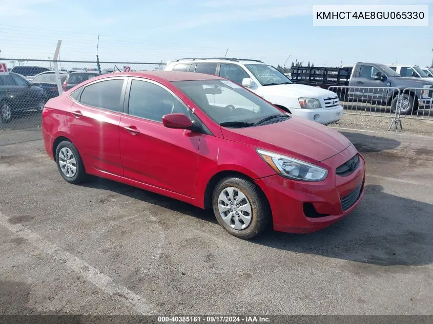 2016 Hyundai Accent Se VIN: KMHCT4AE8GU065330 Lot: 40385161