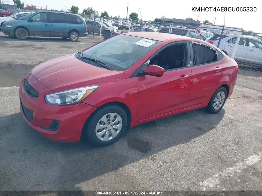 KMHCT4AE8GU065330 2016 Hyundai Accent Se