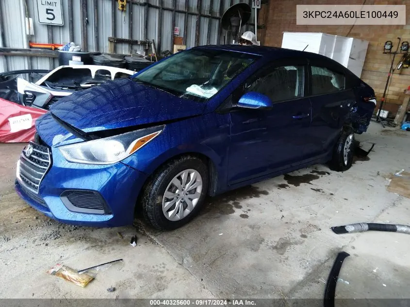 3KPC24A60LE100449 2020 Hyundai Accent Se