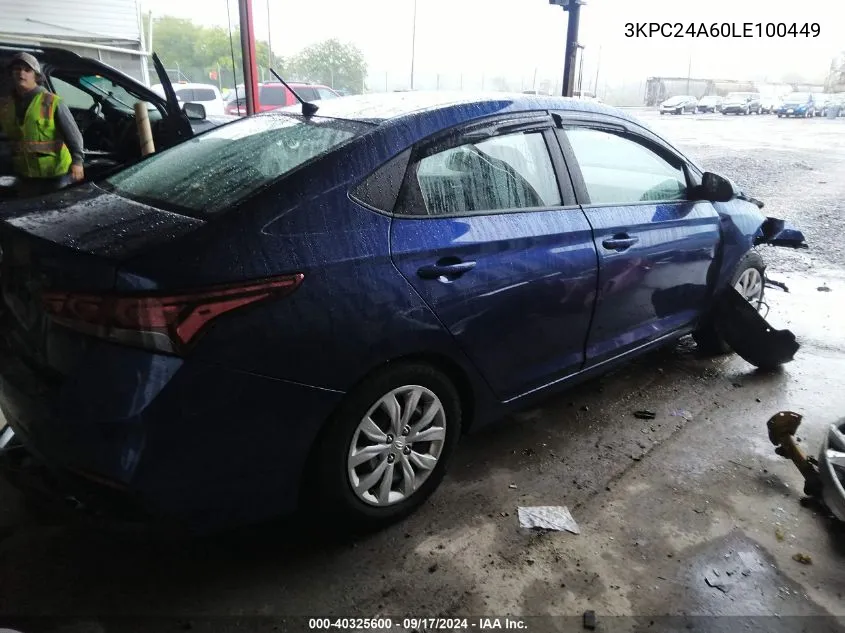 3KPC24A60LE100449 2020 Hyundai Accent Se