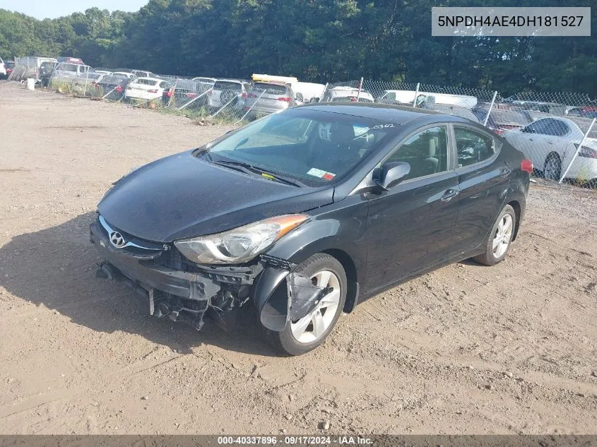 2013 Hyundai Elantra Gls/Limited VIN: 5NPDH4AE4DH181527 Lot: 40337896