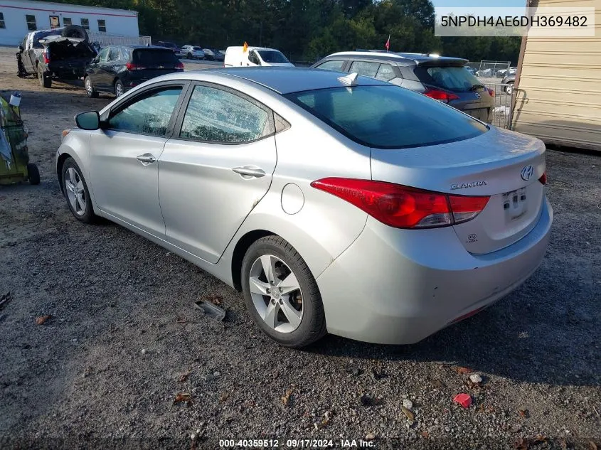 5NPDH4AE6DH369482 2013 Hyundai Elantra Gls