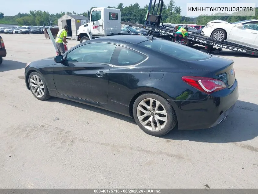 2013 Hyundai Genesis 2.0T VIN: KMHHT6KD7DU080758 Lot: 40175718