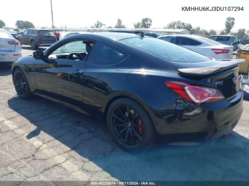 2013 Hyundai Genesis Coupe 3.8L VIN: KMHHU6KJ3DU107294 Lot: 40225874