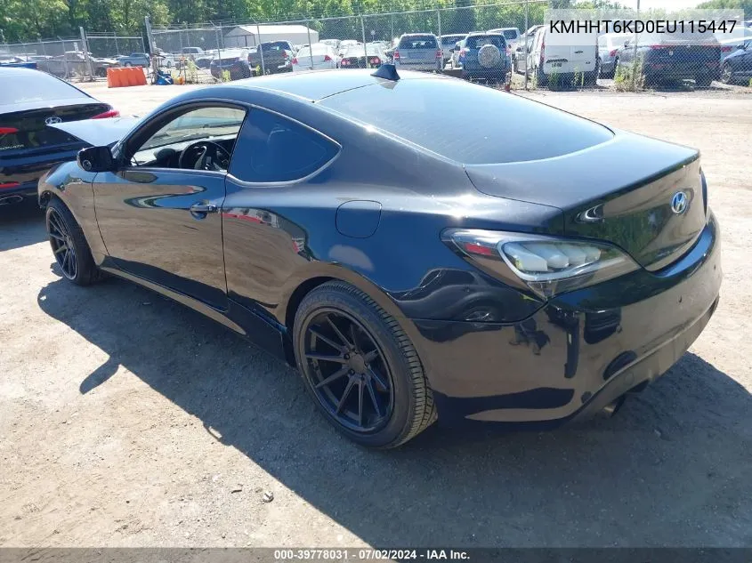 KMHHT6KD0EU115447 2014 Hyundai Genesis Coupe 2.0T