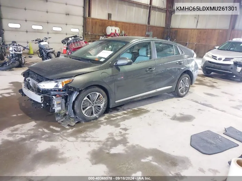 2021 Hyundai Ioniq Se VIN: KMHC65LDXMU261301 Lot: 40369578