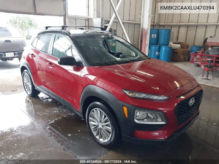 2020 Hyundai Kona Sel VIN: KM8K2CAAXLU470394 Lot: 40354824