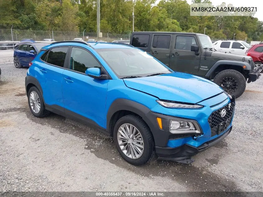 KM8K2CAA2MU609371 2021 Hyundai Kona Sel