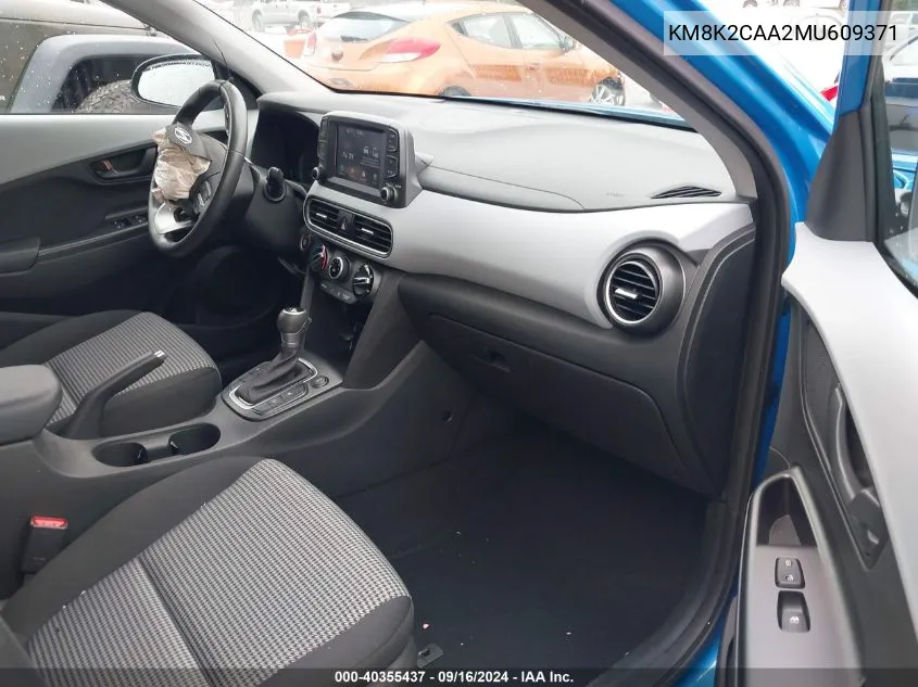 KM8K2CAA2MU609371 2021 Hyundai Kona Sel