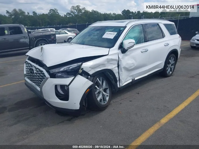 2020 Hyundai Palisade Sel VIN: KM8R44HE6LU062014 Lot: 40288030