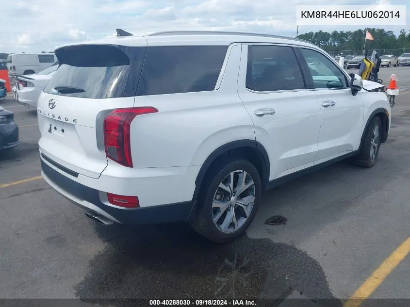 2020 Hyundai Palisade Sel VIN: KM8R44HE6LU062014 Lot: 40288030