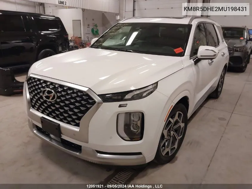 2021 Hyundai Palisade Limited VIN: KM8R5DHE2MU198431 Lot: 12051921