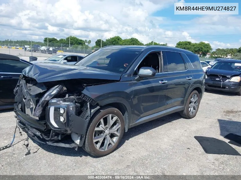 KM8R44HE9MU274827 2021 Hyundai Palisade Sel