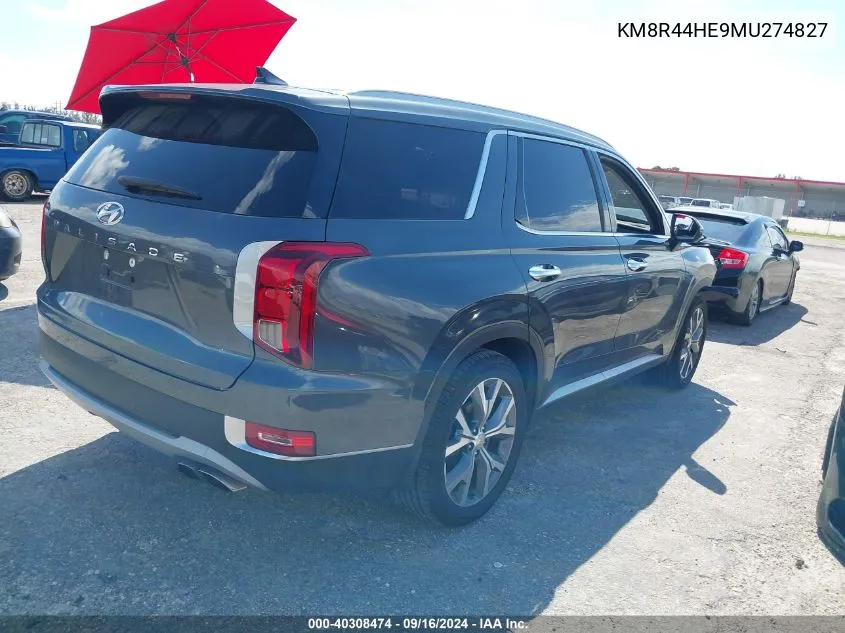 KM8R44HE9MU274827 2021 Hyundai Palisade Sel